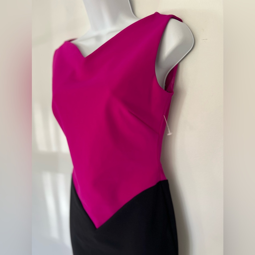 Greta Constantine Color-Block Pink And Black Sexy… - image 5